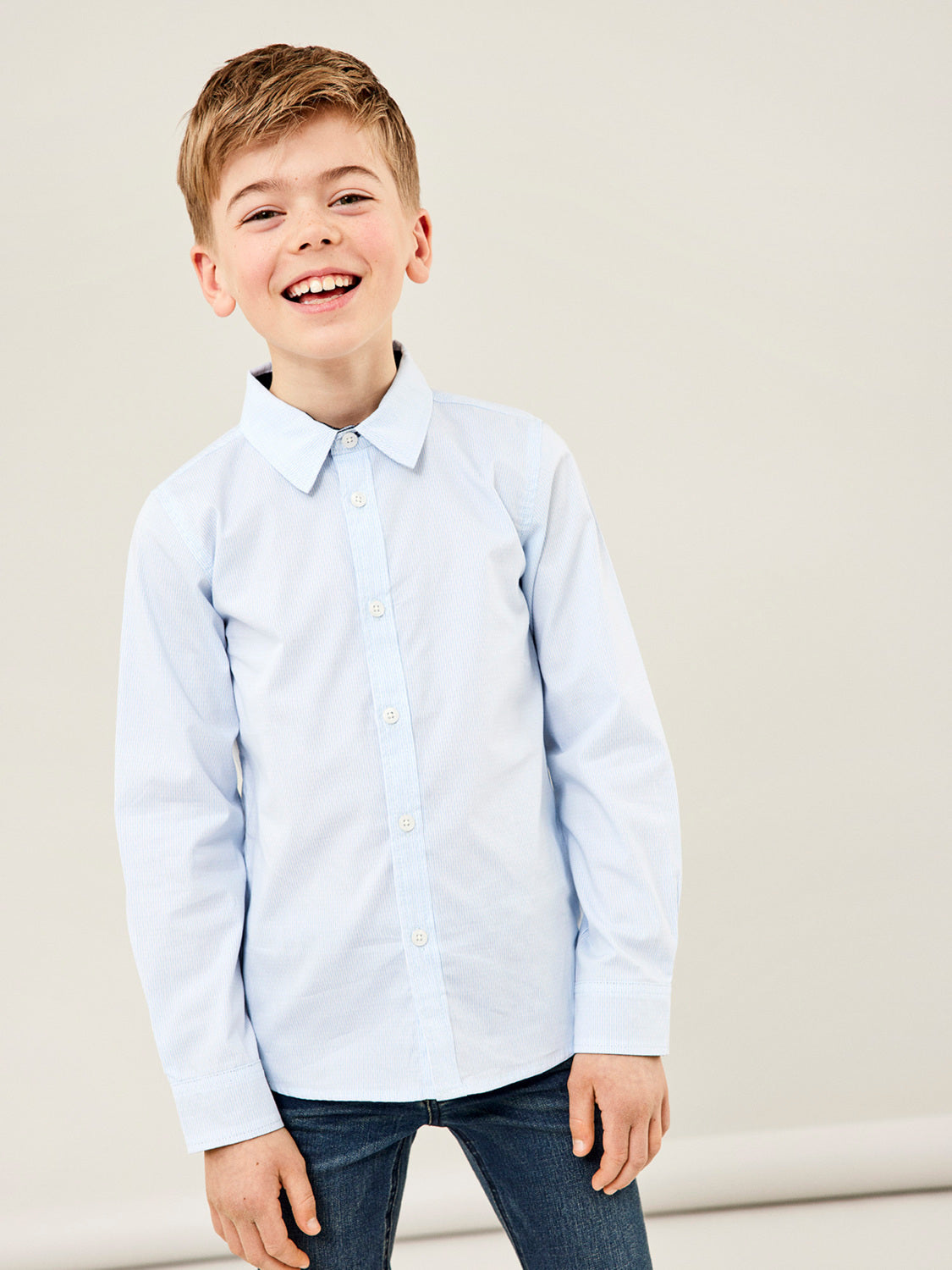 NKMNISA Shirts - Dusty Blue